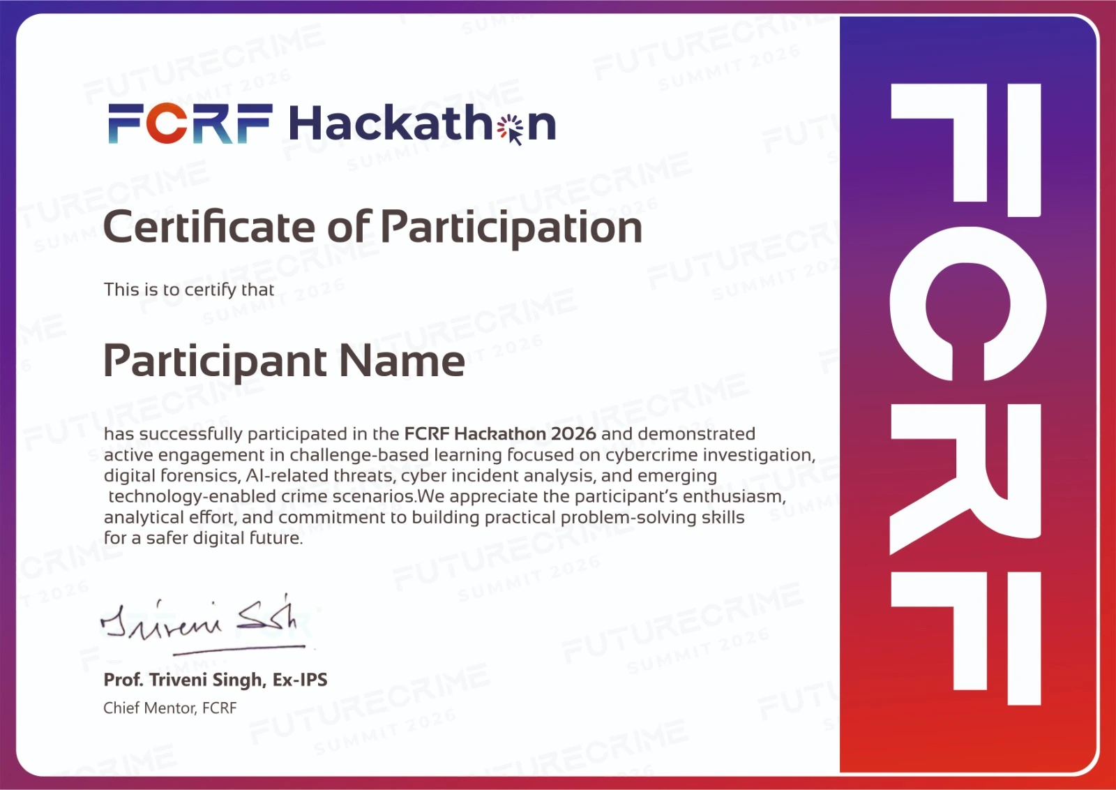 FCRF Certificate